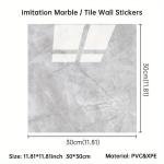 Gri Mermer Desen Duvar Sticker (30*30)