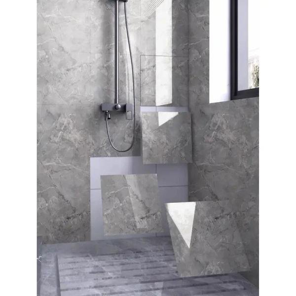 Gri Mermer Desen Duvar Sticker (30*30)