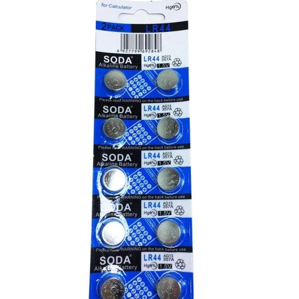 Soda Ag13 Lr44/357 Alkalin 10'lu Düğme Pil