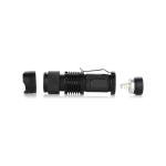 Km-87 Polis Tipi Zoomlu Şarjlı Metal Dağ Kamp Cep Feneri Cree Led 2300 Lumens