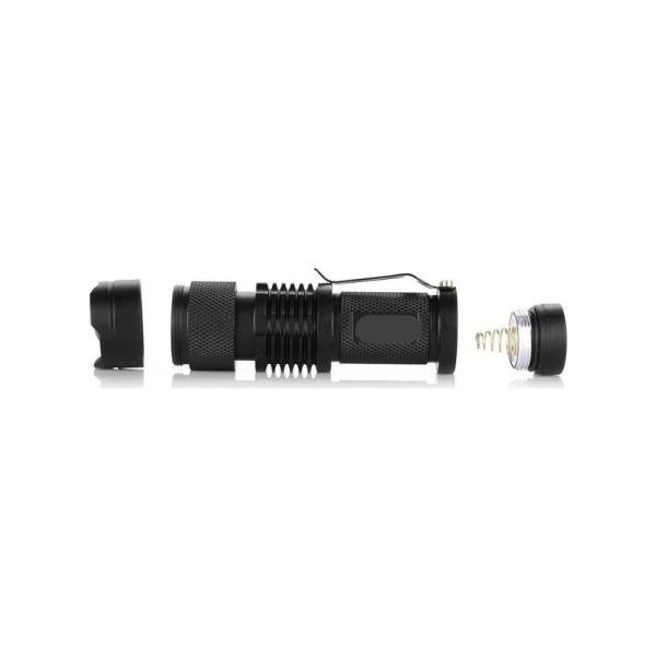 Km-87 Polis Tipi Zoomlu Şarjlı Metal Dağ Kamp Cep Feneri Cree Led 2300 Lumens