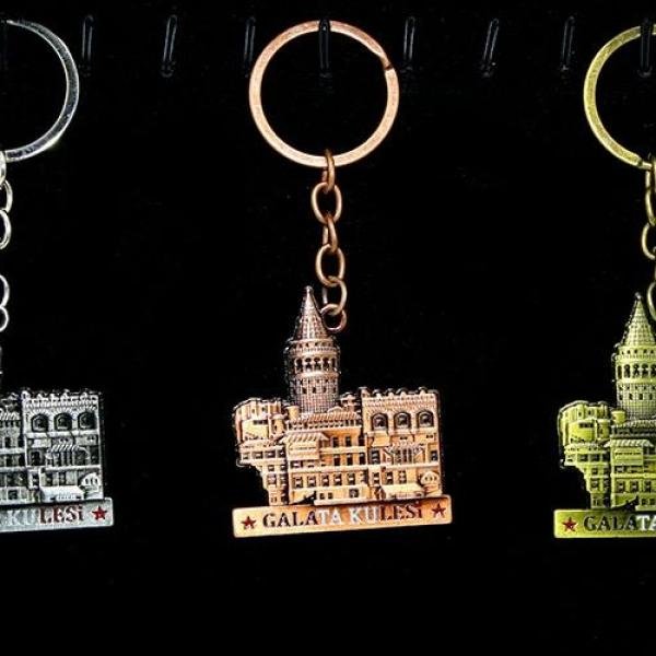 Metal Galata Kulesi Anahtarlık Alk2214