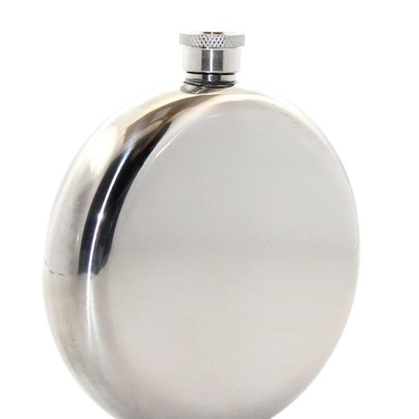 Paslanmaz Çelik Yuvarlak 8 Oz Tekli Matara Alk2677