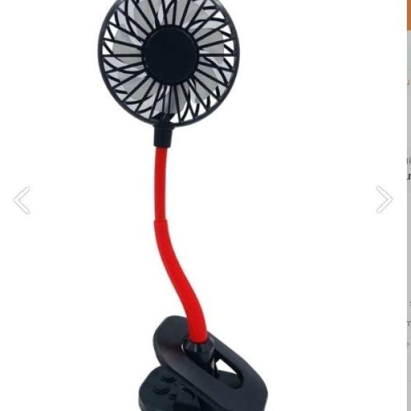 Portatif Işıklı Mini Klipsli Fan