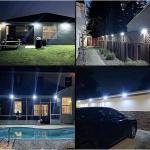100 Led Dış Mekan Solar Aydınlatma Fotoselli Solar Lamba Hareket Sensörlü