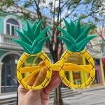 Tropikal Hawaii Ananas Şekilli Parti Gözlüğü 9.5 X 14 Cm