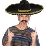 Sombrero Meksika Şapkası Mariachi Altın Şeritli Yetişkin Boy