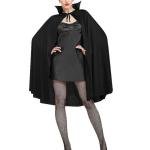 Siyah Renk Yakalı Halloween Pelerini 90 Cm